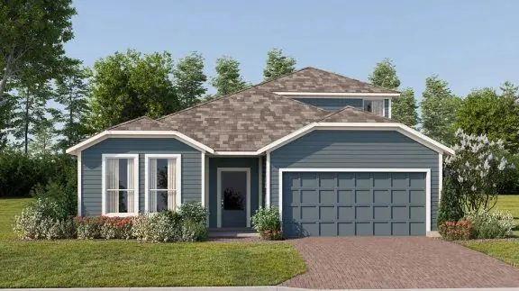 Fachada do modelo Jagger no Wellness Ridge Clermont FL, casa Lennar em Orlando para brasileiros