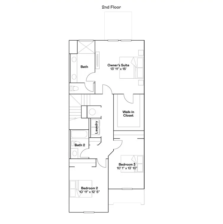 Planta baixa 2º andar do modelo Minori, Wellness Ridge Clermont FL, Lennar Orlando