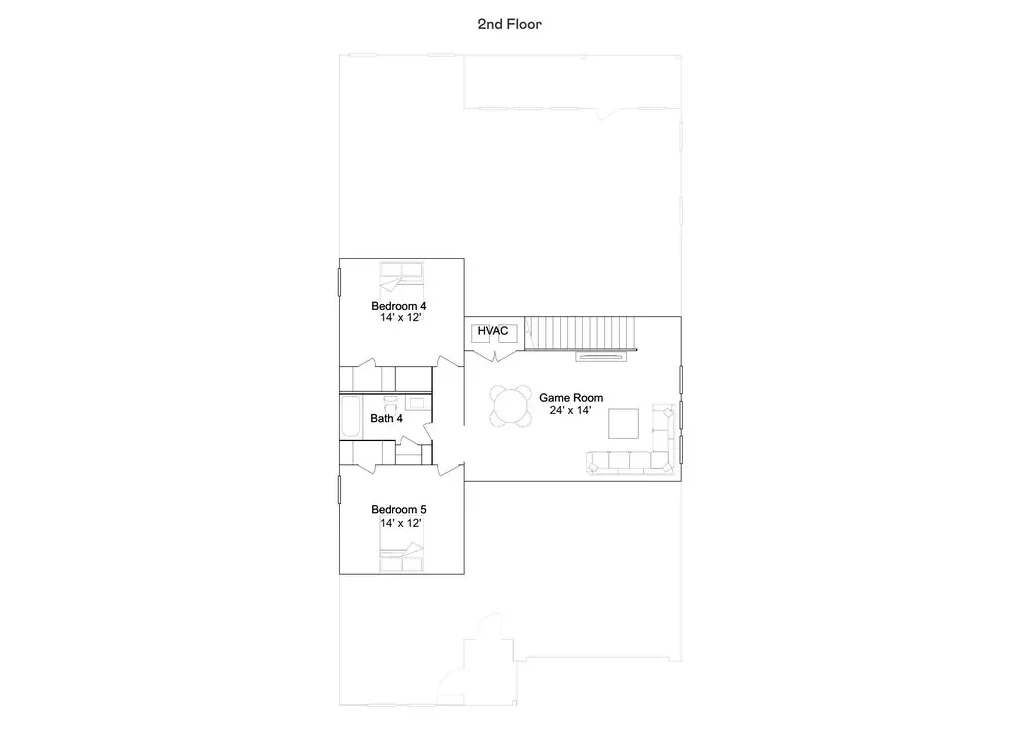 Planta baixa 2º andar do modelo Steely, Wellness Ridge Clermont FL, Lennar Orlando